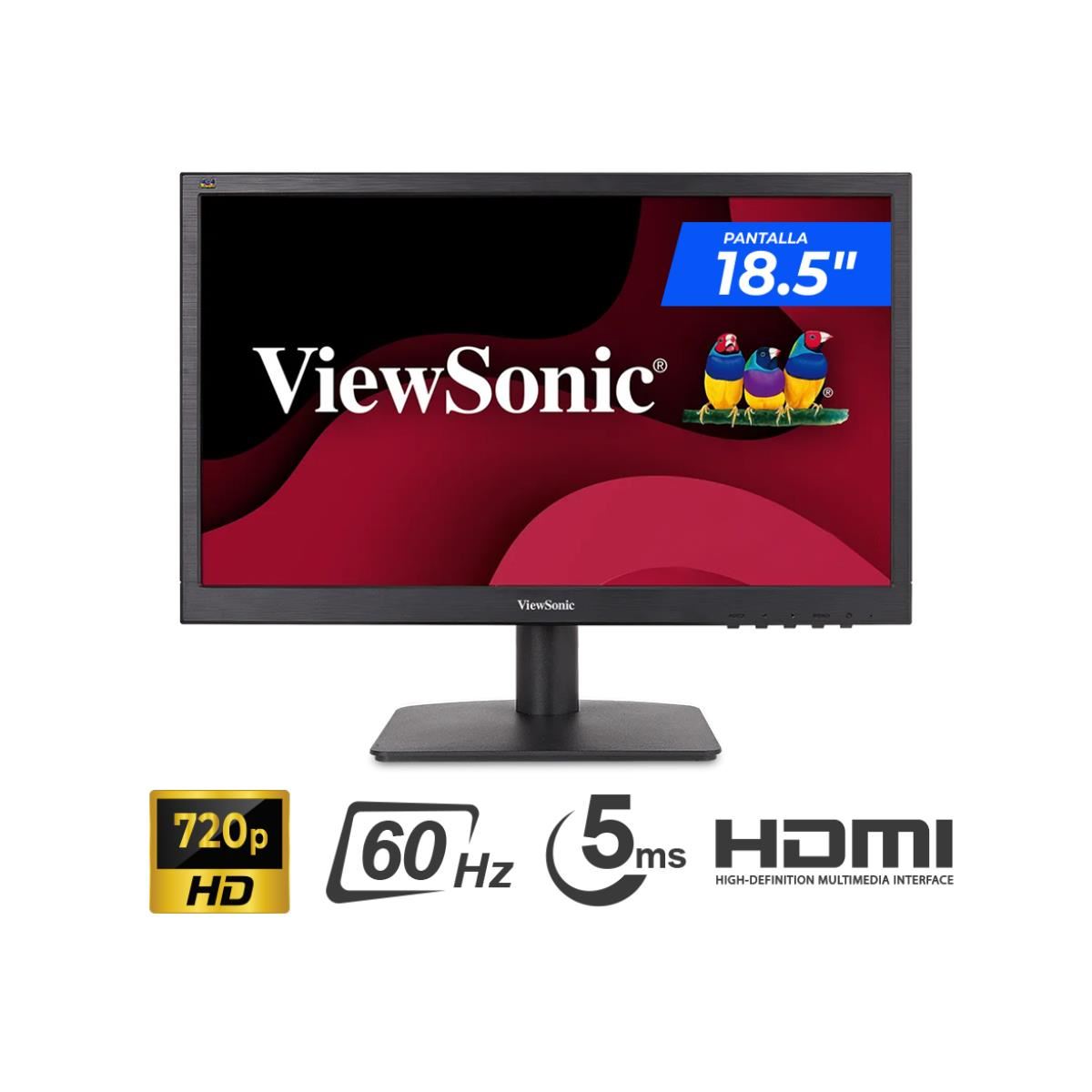 MONITOR VIEWSONIC 18.5" VA1903H LED 5MS VGA HDMI